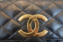 画像をギャラリービューアに読み込む, CHANEL/シャネル デカココチェーンショルダーバッグ ラムスキン ブラック/ゴールド金具 ショルダーバッグ 700110125