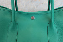 Load image into Gallery viewer, HERMES GARDEN PARTY PM Epsom leather Menthe Z Engraving Tote bag 700070233
