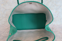 Load image into Gallery viewer, HERMES GARDEN PARTY PM Epsom leather Menthe Z Engraving Tote bag 700070233