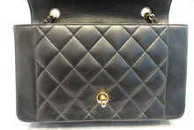 Load image into Gallery viewer, CHANEL  Diana matelasse chain shoulder bag Lambskin Black/Gold hadware Shoulder bag 700090032