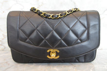 將圖片載入圖庫檢視器 CHANEL/シャネル ダイアナマトラッセチェーンショルダーバッグ ラムスキン ブラック/ゴールド金具 ショルダーバッグ 700080003