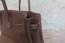 画像をギャラリービューアに読み込む, HERMES/エルメス バーキン30 トリヨンクレマンス エトゥープ □P刻印 ハンドバッグ 800040158