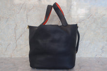 画像をギャラリービューアに読み込む, HERMES/エルメス ピコタンロックエクラGM トリヨンクレマンス/ヴォースイフト ブルーニュイ/オレンジポピー X刻印 ハンドバッグ 700120224