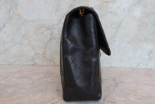 画像をギャラリービューアに読み込む, CHANEL/シャネル 中マトラッセシングルフラップチェーンショルダーバッグ ラムスキン ブラック/ゴールド金具 ショルダーバッグ 700110114