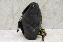 Load image into Gallery viewer, HANEL Matelasse Chain back pack Lambskin Black/Gold hadware Back pack 700090031