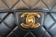 画像をギャラリービューアに読み込む, CHANEL/シャネル 中マトラッセシングルフラップチェーンショルダーバッグ ラムスキン ブラック/ゴールド金具 ショルダーバッグ 700110114