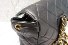 Load image into Gallery viewer, HANEL Matelasse Chain back pack Lambskin Black/Gold hadware Back pack 700090031
