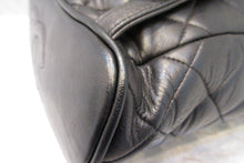 Load image into Gallery viewer, HANEL Matelasse Chain back pack Lambskin Black/Gold hadware Back pack 700090031