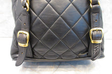 Load image into Gallery viewer, HANEL Matelasse Chain back pack Lambskin Black/Gold hadware Back pack 700090031