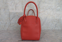 Load image into Gallery viewer, HERMES LINDY 30Verso Clemence leather Sanguine/Rose jaipur T Engraving Shoulder bag 700070087