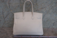 画像をギャラリービューアに読み込む, HERMES/エルメス バーキン35 ヴォースイフト ホワイト □K刻印 ハンドバッグ 700030295