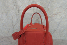 Load image into Gallery viewer, HERMES LINDY 30Verso Clemence leather Sanguine/Rose jaipur T Engraving Shoulder bag 700070087
