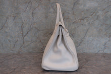 画像をギャラリービューアに読み込む, HERMES/エルメス バーキン35 ヴォースイフト ホワイト □K刻印 ハンドバッグ 700030295