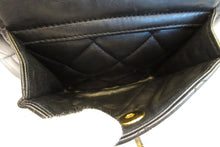 Load image into Gallery viewer, HANEL Matelasse Chain back pack Lambskin Black/Gold hadware Back pack 700090031