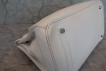 画像をギャラリービューアに読み込む, HERMES/エルメス バーキン35 ヴォースイフト ホワイト □K刻印 ハンドバッグ 700030295