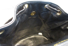 Load image into Gallery viewer, HANEL Matelasse Chain back pack Lambskin Black/Gold hadware Back pack 700090031