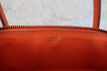 将图片加载到图库查看器,HERMES/BOLIDE 27 Gulliver leather Orange 〇X刻印 Shoulder bag 800030091