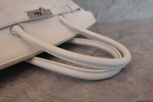 画像をギャラリービューアに読み込む, HERMES/エルメス バーキン35 ヴォースイフト ホワイト □K刻印 ハンドバッグ 700030295