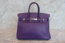Load image into Gallery viewer, HERMES BIRKIN 25 Swift leather Ultraviolet □N Engraving Hand bag 700040060