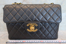 將圖片載入圖庫檢視器 CHANEL/シャネル 中マトラッセシングルフラップチェーンショルダーバッグ ラムスキン ブラック/ゴールド金具 ショルダーバッグ 700100065