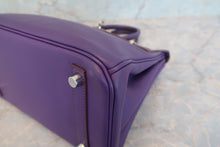 Load image into Gallery viewer, HERMES BIRKIN 25 Swift leather Ultraviolet □N Engraving Hand bag 700040060