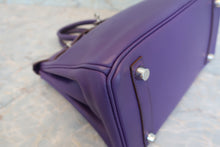 Load image into Gallery viewer, HERMES BIRKIN 25 Swift leather Ultraviolet □N Engraving Hand bag 700040060