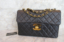 画像をギャラリービューアに読み込む, CHANEL/シャネル 中マトラッセシングルフラップチェーンショルダーバッグ ラムスキン ブラック/ゴールド金具 ショルダーバッグ 700080010