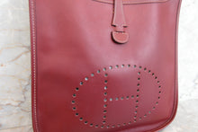 画像をギャラリービューアに読み込む, HERMES/エルメス エブリン1PM ボックスカーフ ルージュアッシュ □D刻印 ショルダーバッグ 700030206