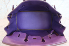 Load image into Gallery viewer, HERMES BIRKIN 25 Swift leather Ultraviolet □N Engraving Hand bag 700040060