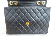 画像をギャラリービューアに読み込む, CHANEL/シャネル 中マトラッセシングルフラップチェーンショルダーバッグ ラムスキン ブラック/ゴールド金具 ショルダーバッグ 700080010