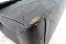 Load image into Gallery viewer, CHANEL Big Matelasse Single flap chain shoulder bag Lambskin Black/Gold hadware Shoulder bag 700080220