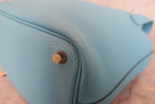 将图片加载到图库查看器,HERMES PICOTIN LOCK PM Clemence leather Blue du nord C刻印 Hand bag 700120243