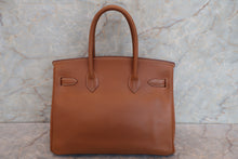 画像をギャラリービューアに読み込む, HERMES/エルメス バーキン30 ヴォーエプソン ゴールド □P刻印 ハンドバッグ 700110097