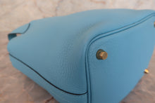 将图片加载到图库查看器,HERMES PICOTIN LOCK PM Clemence leather Blue du nord C刻印 Hand bag 700120243