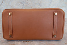 画像をギャラリービューアに読み込む, HERMES/エルメス バーキン30 ヴォーエプソン ゴールド □P刻印 ハンドバッグ 700110097