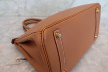 画像をギャラリービューアに読み込む, HERMES/エルメス バーキン30 ヴォーエプソン ゴールド □P刻印 ハンドバッグ 700110097