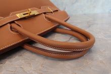 画像をギャラリービューアに読み込む, HERMES/エルメス バーキン30 ヴォーエプソン ゴールド □P刻印 ハンドバッグ 700110097