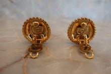 Load image into Gallery viewer, CHANEL CC mark earring Gold plate Gold Earring 500070085