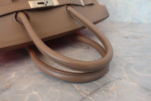 画像をギャラリービューアに読み込む, HERMES/エルメス バーキンカザック35 トリヨンクレマンス/ヴォースイフト ローズジャイプール/エトゥープ/アルジル/マットシルバー金具 □P刻印 ハンドバッグ 800030083