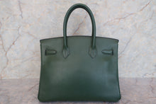 将图片加载到图库查看器,HERMES BIRKIN 30 Ardennes leather Green □B刻印 Hand bag 700090208
