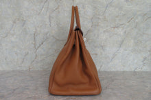 將圖片載入圖庫檢視器 HERMES/エルメス バーキン35 トゴ ゴールド □H刻印 ハンドバッグ 700090037