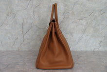 將圖片載入圖庫檢視器 HERMES/エルメス バーキン35 トゴ ゴールド □H刻印 ハンドバッグ 700090037