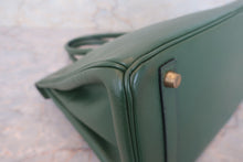 将图片加载到图库查看器,HERMES BIRKIN 30 Ardennes leather Green □B刻印 Hand bag 700090208