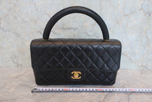 画像をギャラリービューアに読み込む, CHANEL/シャネル マトラッセ親子バッグ(親のみ) ラムスキン ブラック/ゴールド金具 ハンドバッグ 800010229