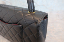 画像をギャラリービューアに読み込む, CHANEL/シャネル マトラッセ親子バッグ(親のみ) ラムスキン ブラック/ゴールド金具 ハンドバッグ 800010229