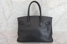 Load image into Gallery viewer, HERMES BIRKIN 30 Clemence leather Black □N Engraving Hand bag 700070135