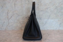 将图片加载到图库查看器,HERMES BIRKIN 30 Clemence leather Black □G刻印 Hand bag 700090236