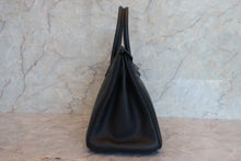 将图片加载到图库查看器,HERMES BIRKIN 30 Clemence leather Black □G刻印 Hand bag 700090236