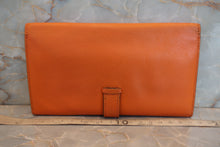 Load image into Gallery viewer, HERMES  Bearn Dupri Epsom leather Orange □I Engraving Wallet 700050244