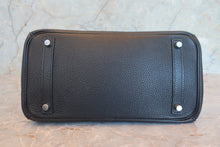 将图片加载到图库查看器,HERMES BIRKIN 30 Clemence leather Black □G刻印 Hand bag 700090236